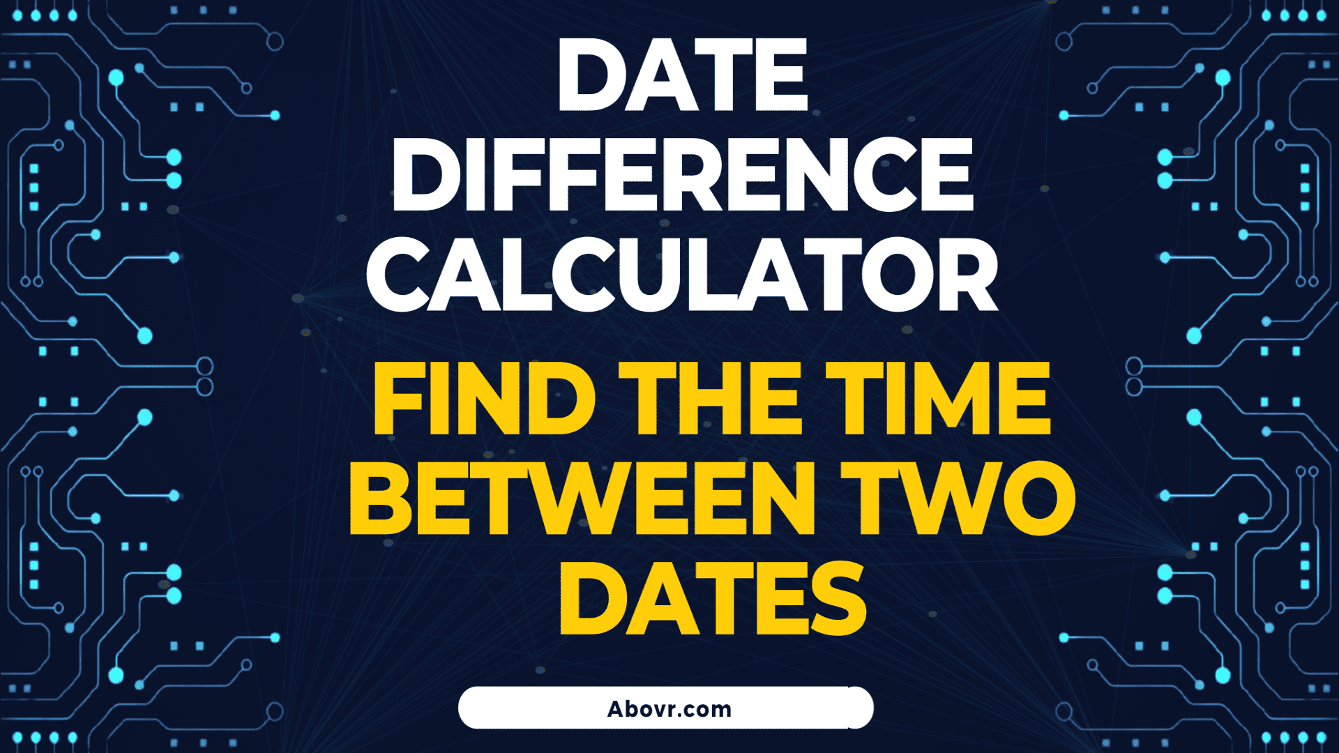 date difference calculator